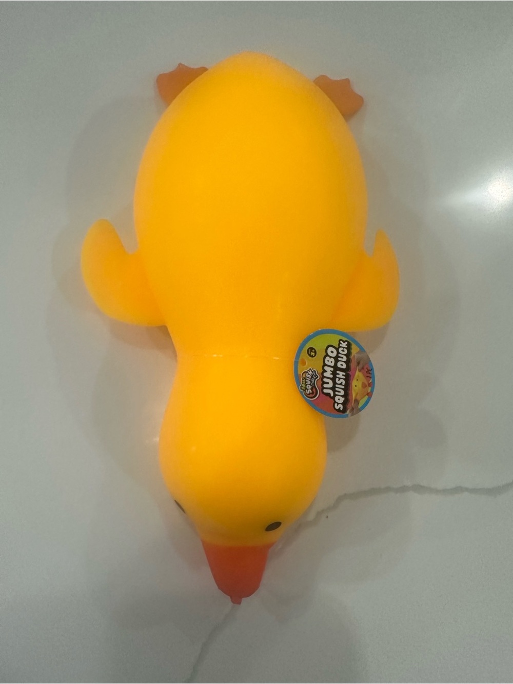 IRRE-SQUISHTIBLE Jumbo Yellow Squish Duck Sensory Toy - Bright Yellow 5 below